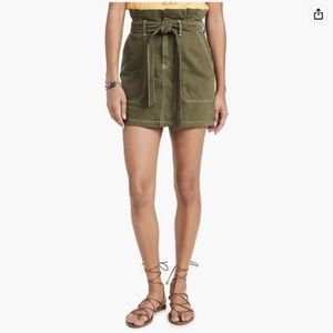 Free People Splendor in the Grass Paperbag Waist Skirt